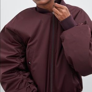 OVERSIZED PLUM COLORED BOMBER. HOT SELLER 🥵